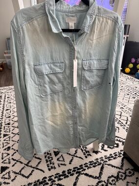 Caslon Pale Mint Button-Up Shirt